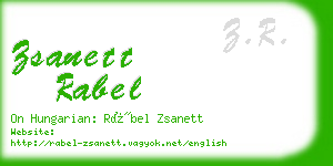 zsanett rabel business card